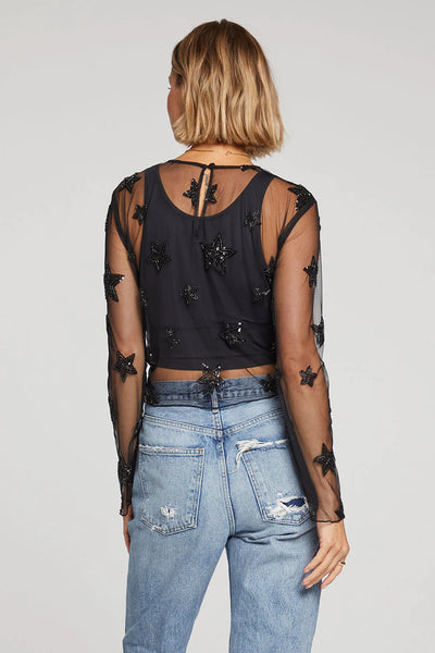 Janice Star Mesh Top