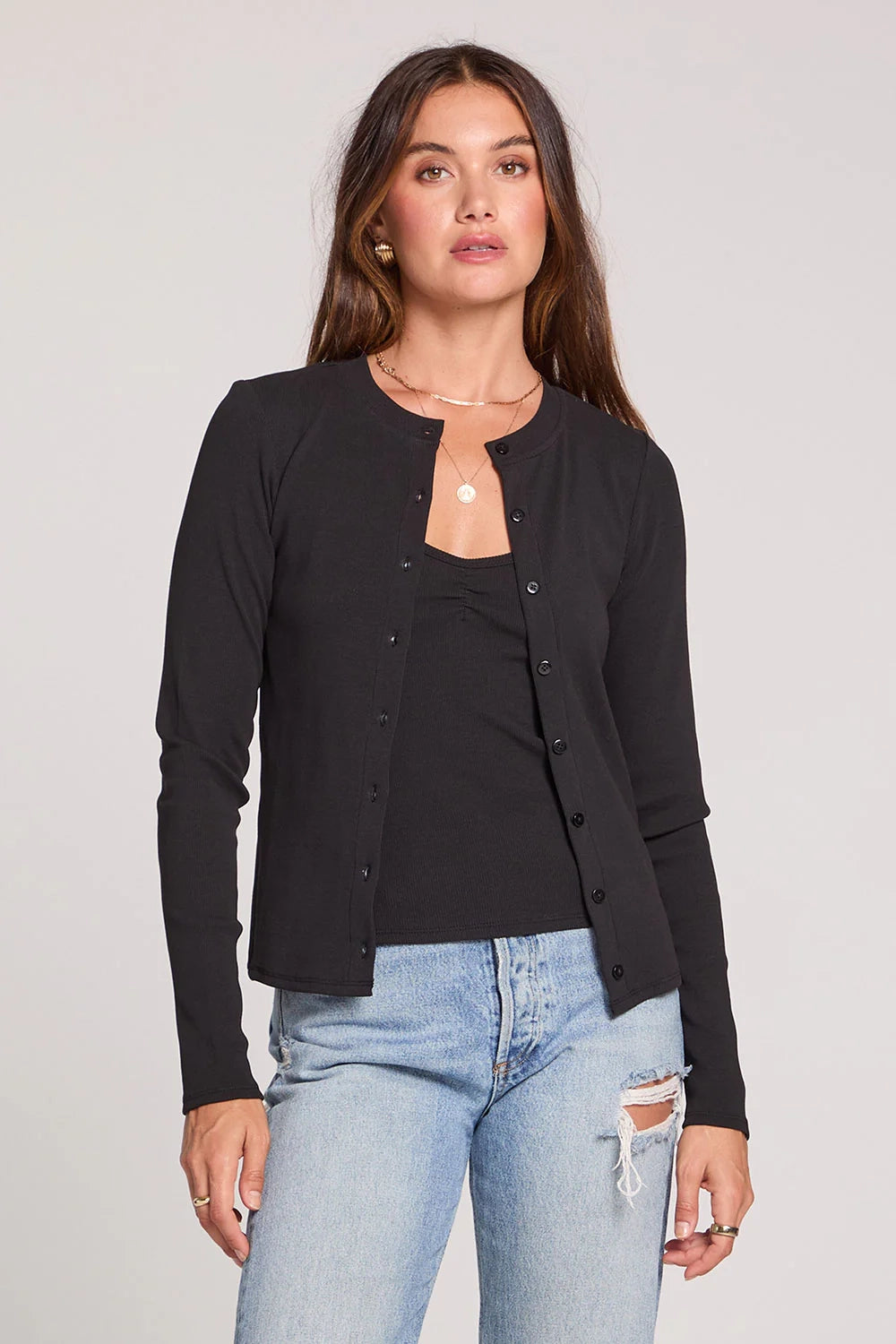 Slim Rib Cardigan