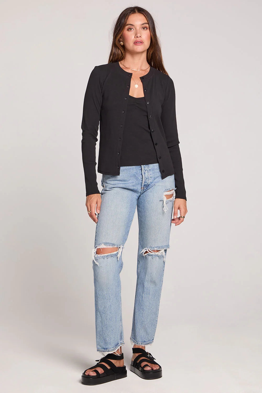 Slim Rib Cardigan