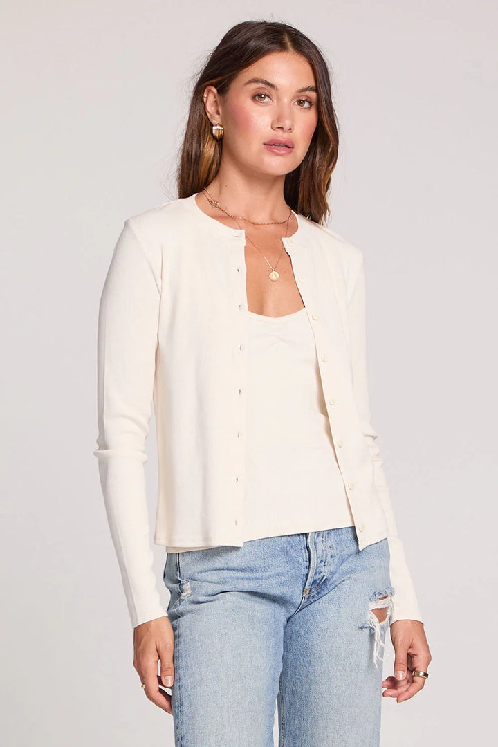 Slim Rib Cardigan