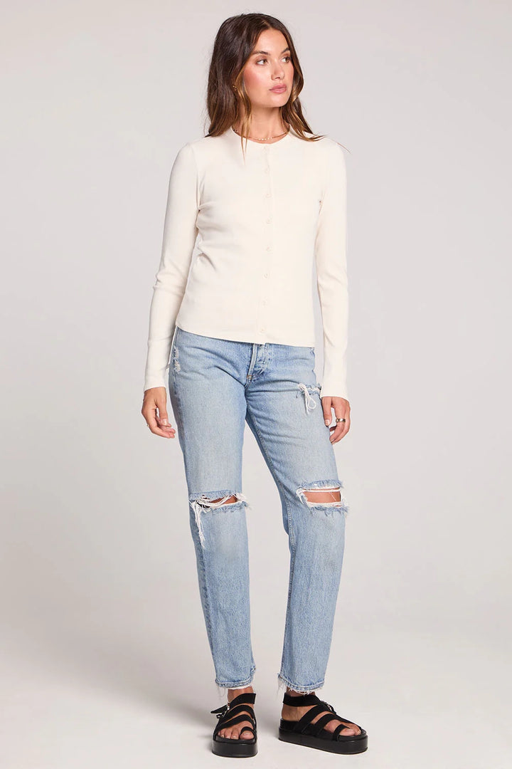 Slim Rib Cardigan