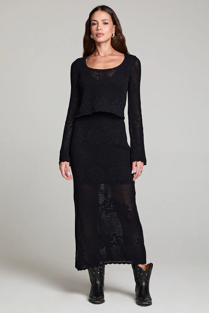 Marisol Midi Skirt Black / M