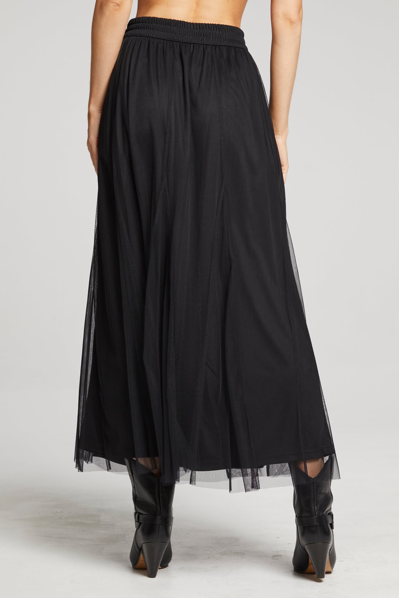 Damon Mesh Maxi Skirt