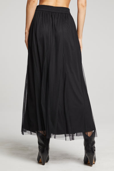 Damon Mesh Maxi Skirt