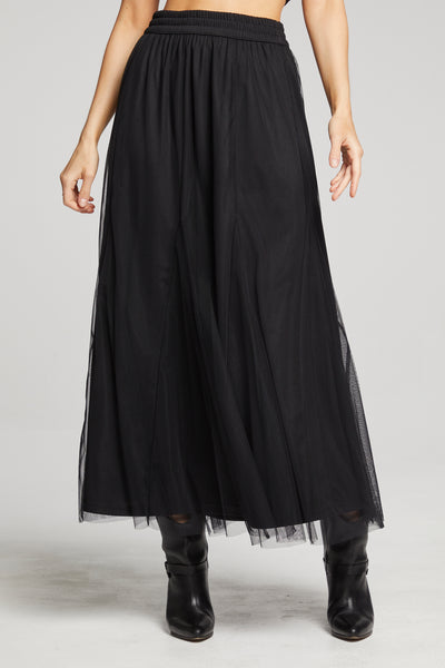 Damon Mesh Maxi Skirt