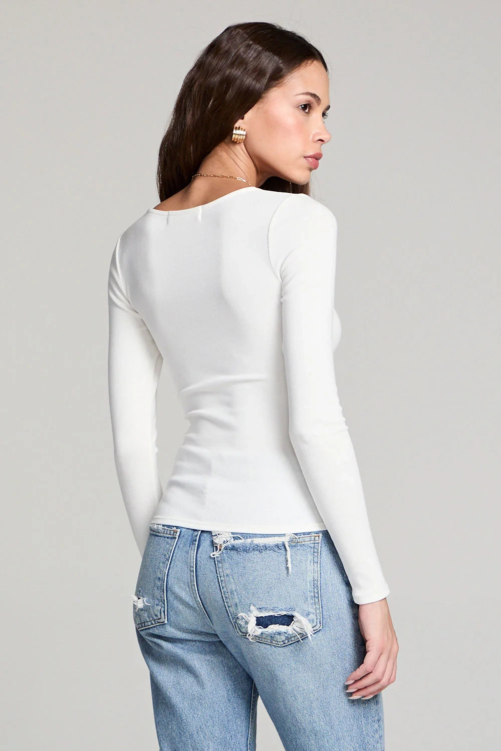 Scoop Long Sleeve Top
