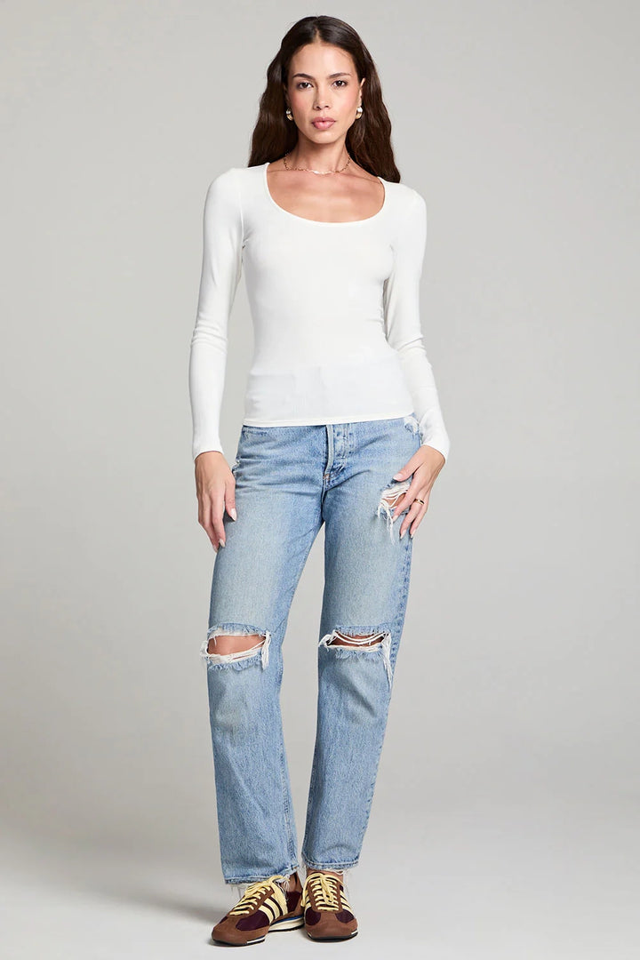 Scoop Long Sleeve Top