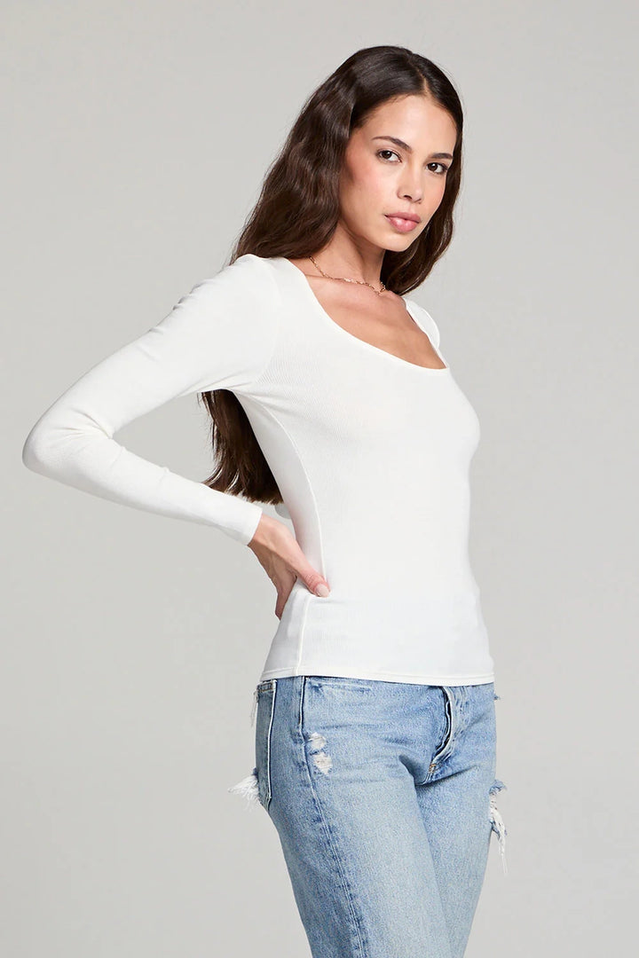 Scoop Long Sleeve Top