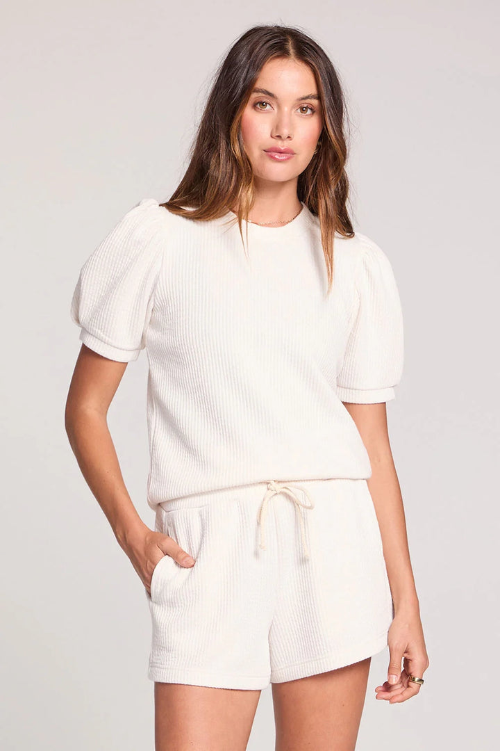 Short Sleeve Waffle Top