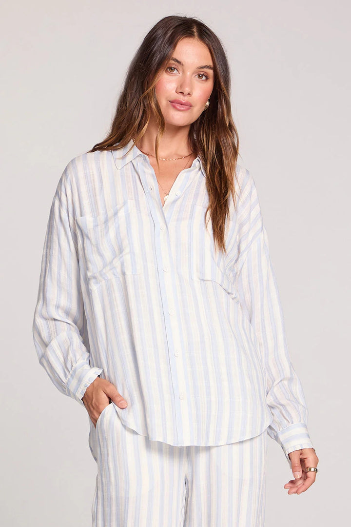 Martey Stripe Button Down