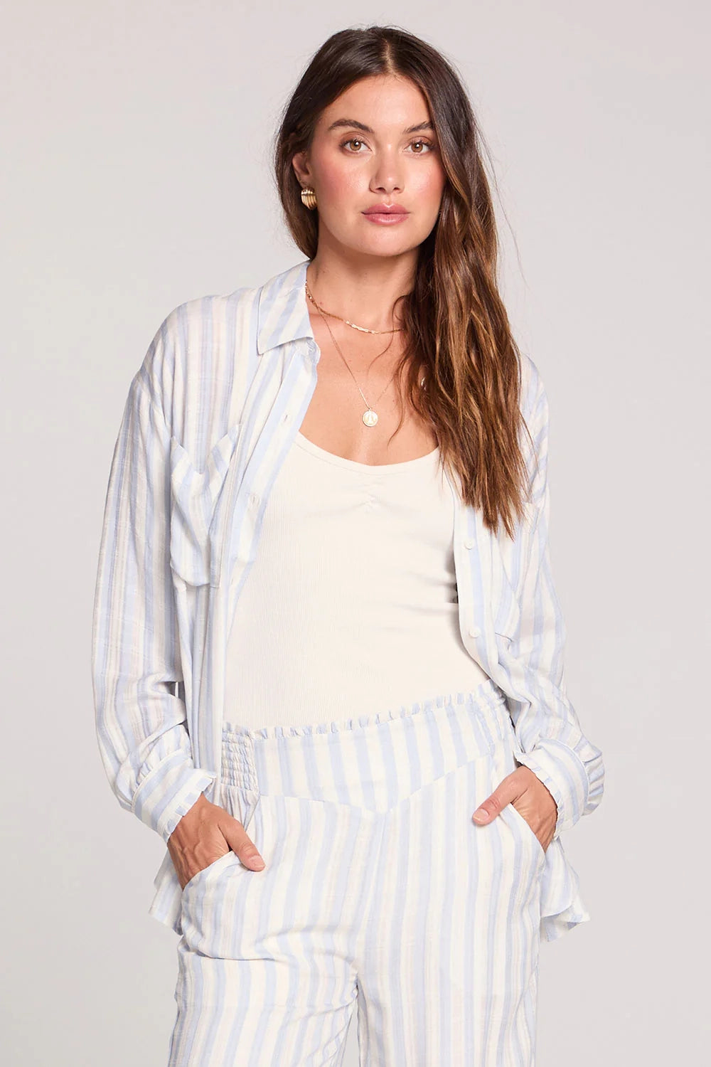 Martey Stripe Button Down