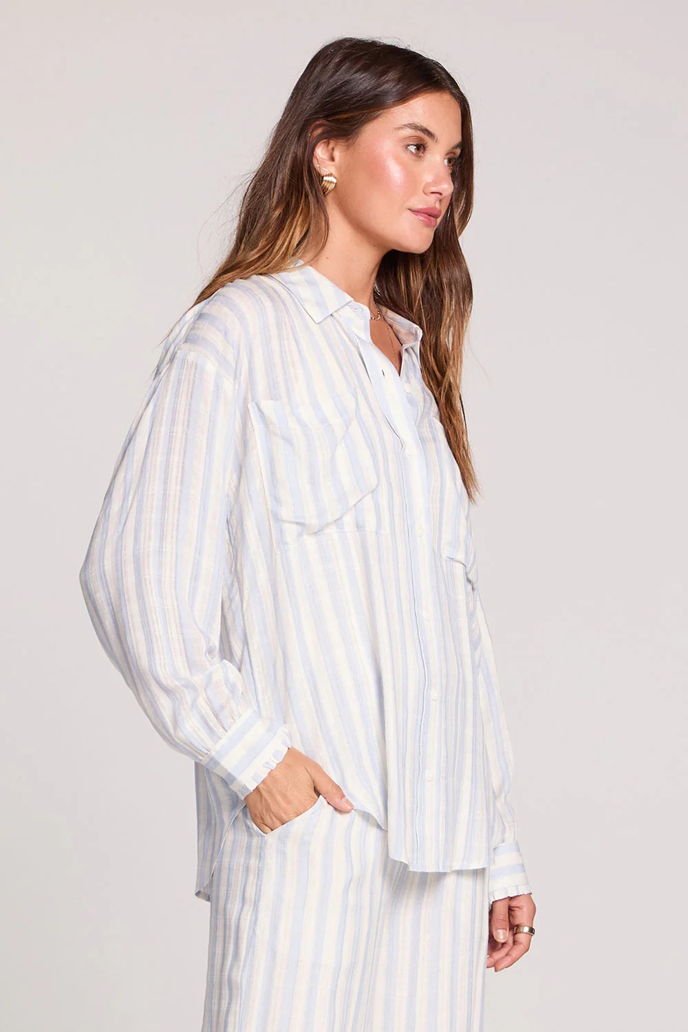 Martey Stripe Button Down