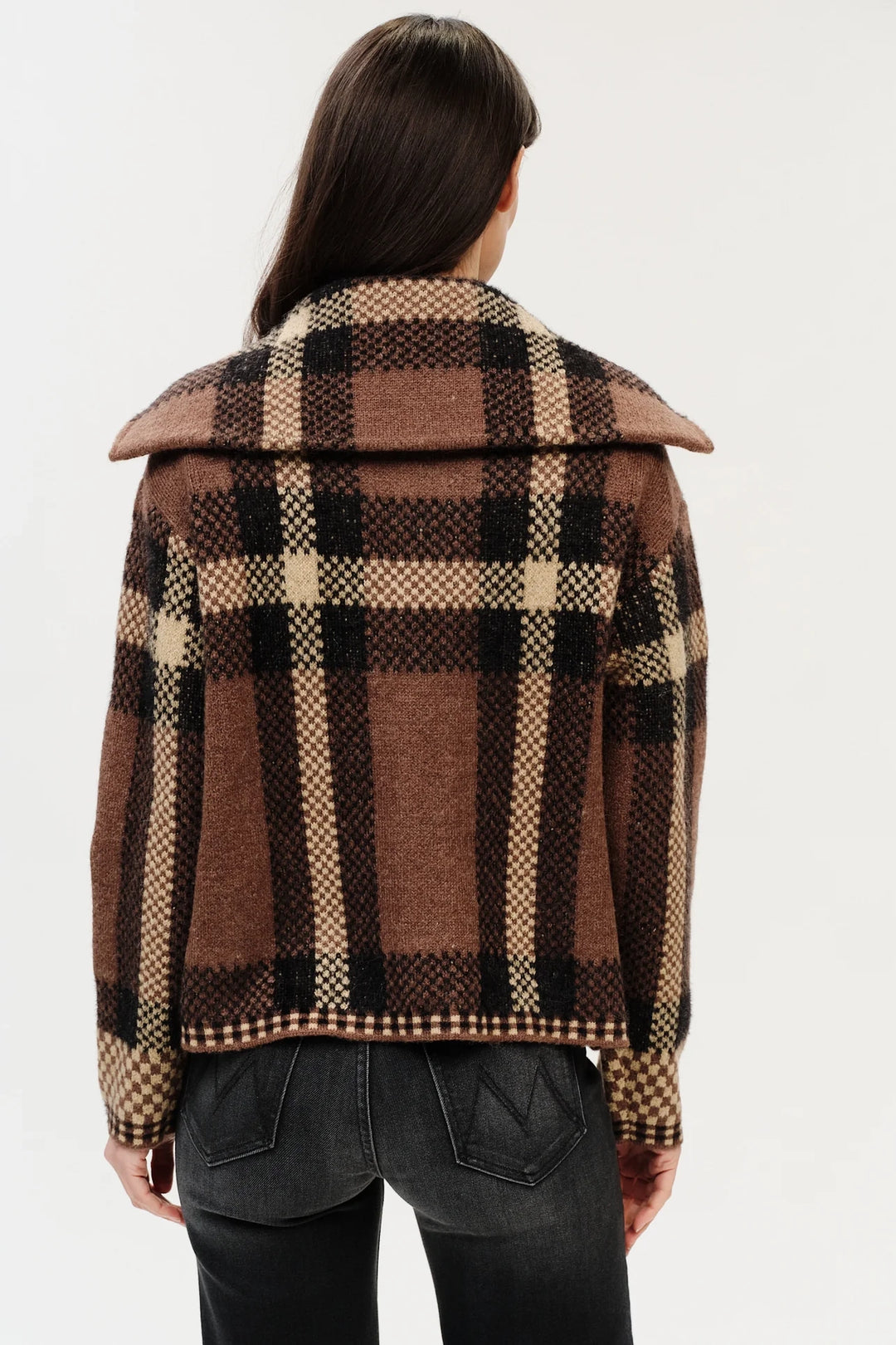Cypress Plaid Zip Sweater