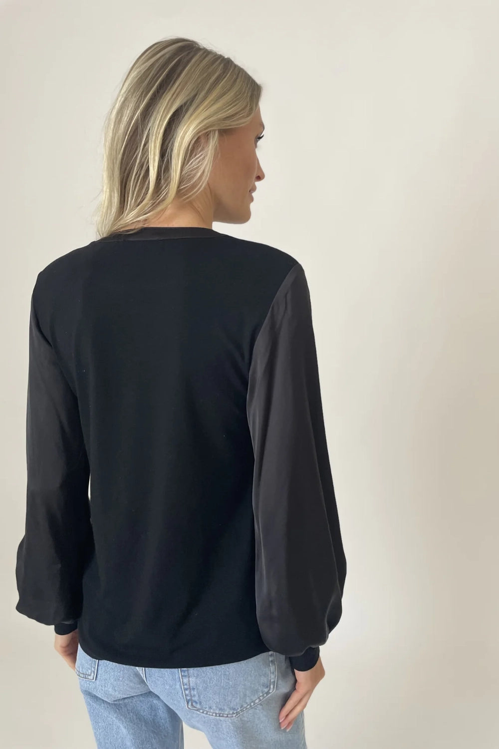 Janie Satin Sleeve Top