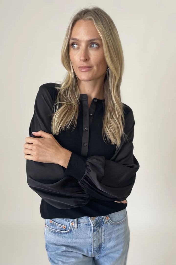 Janie Satin Sleeve Top