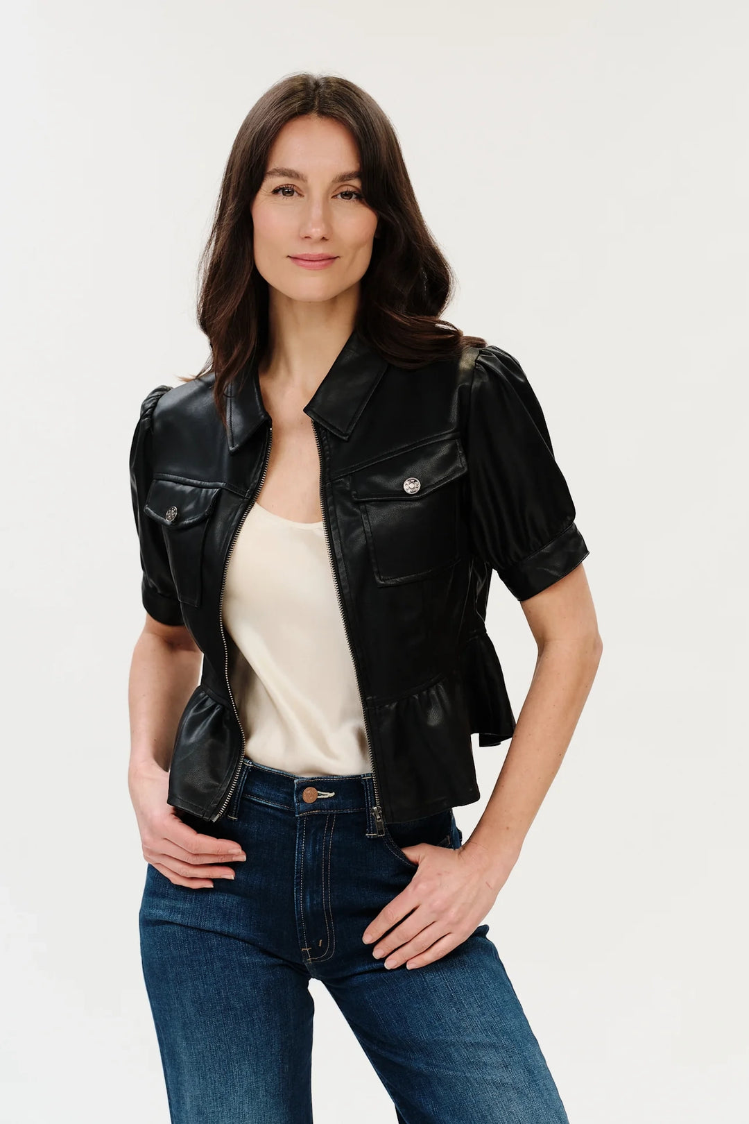 Oxford Peplum Jkt