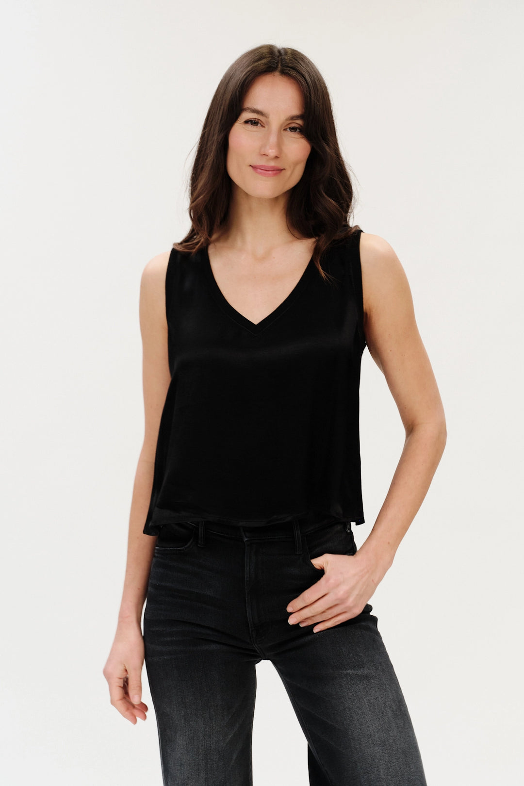 Rossa Satin Tank