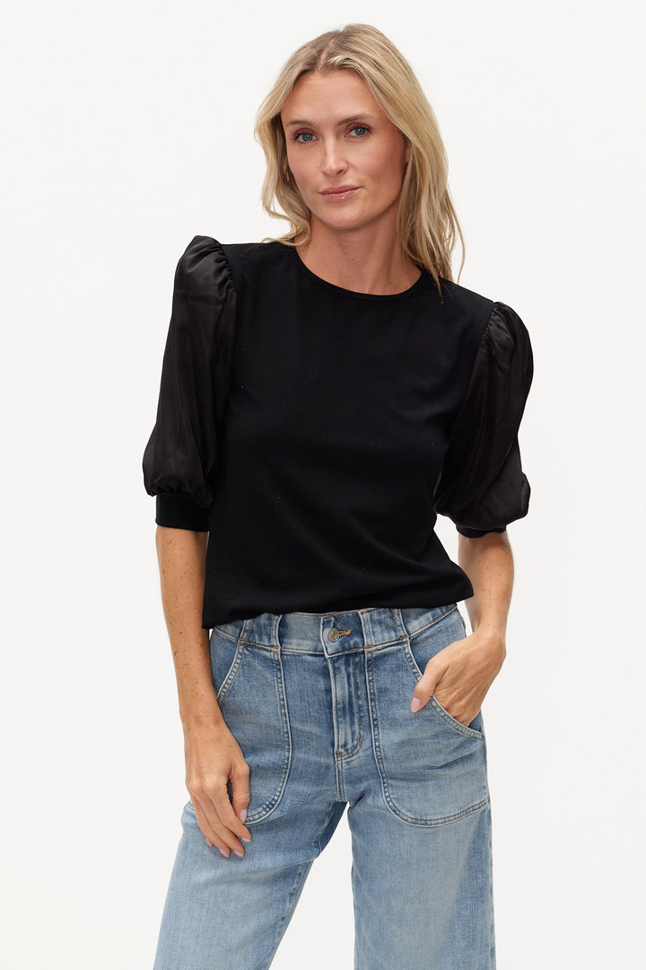 Solara Satin Sleeve Top