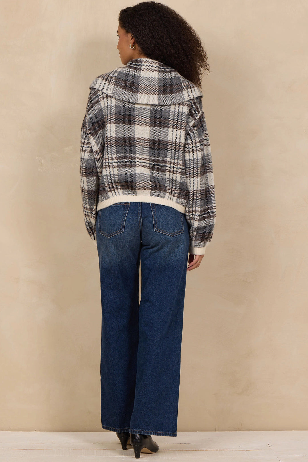 Plaid Zip Up