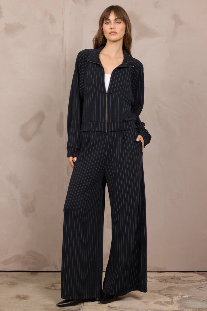 Stripe Zip Up