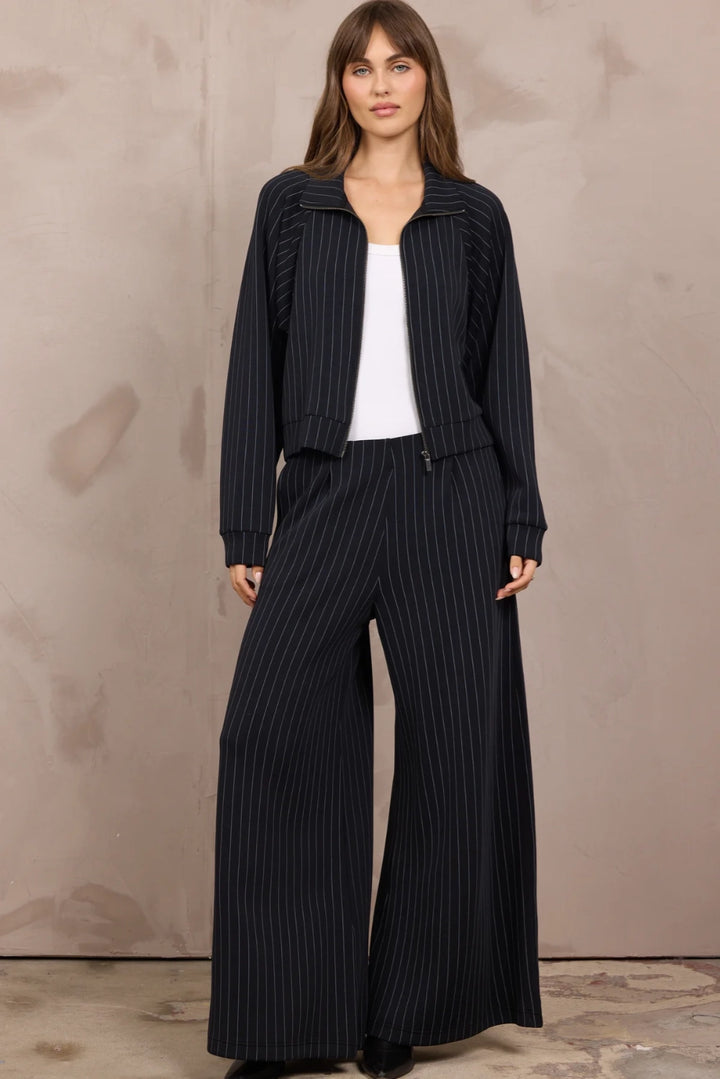 Stripe Zip Up