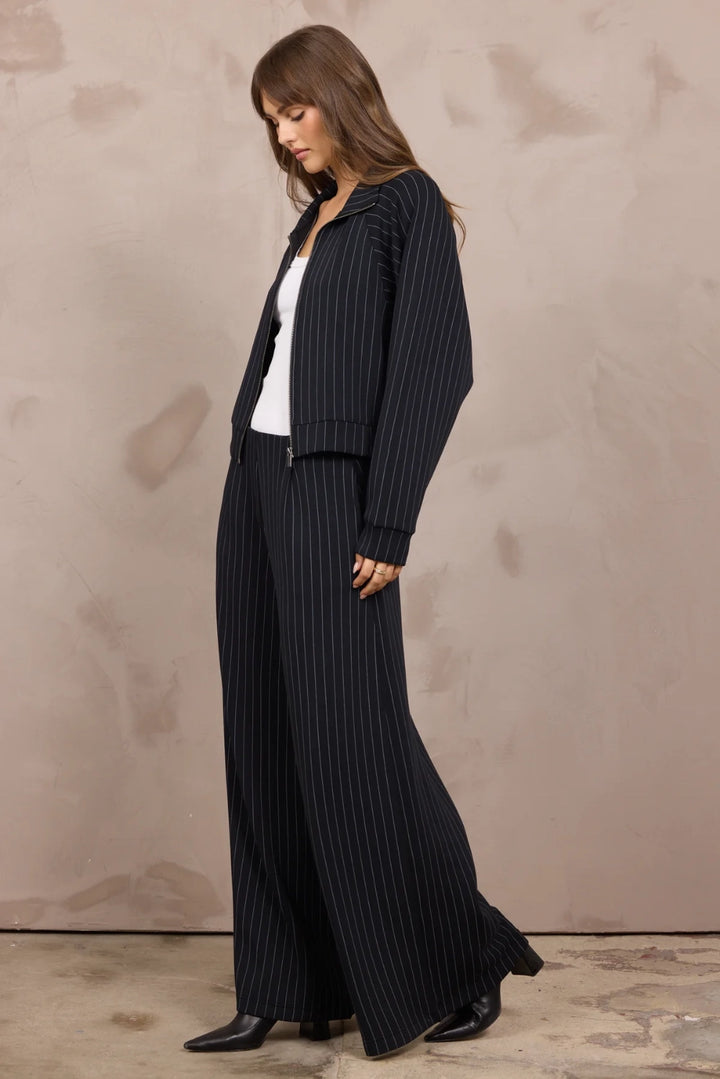 Stripe Zip Up