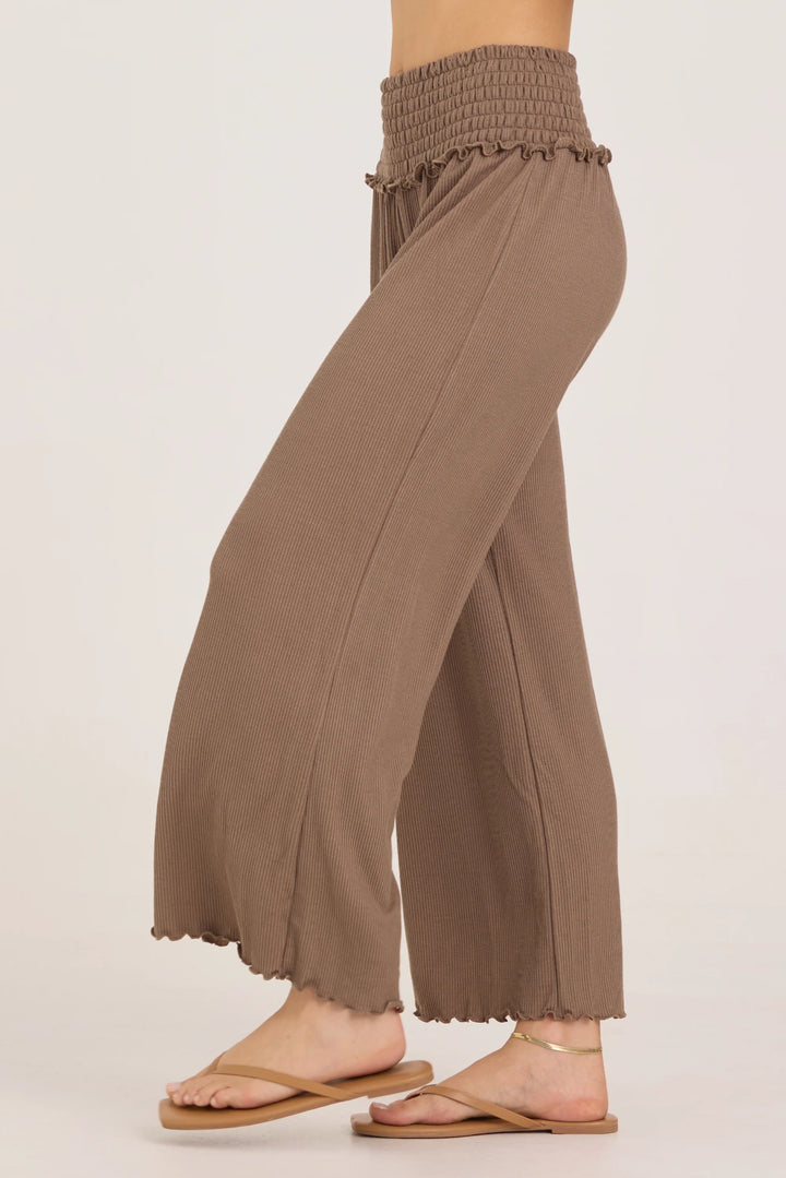 Wide Leg Rib Pant