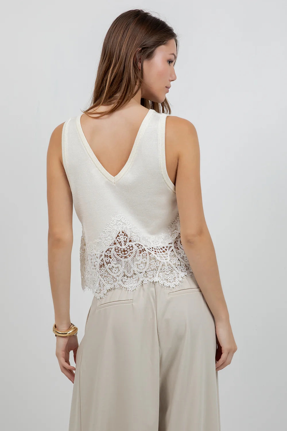 Lace Hem Tank