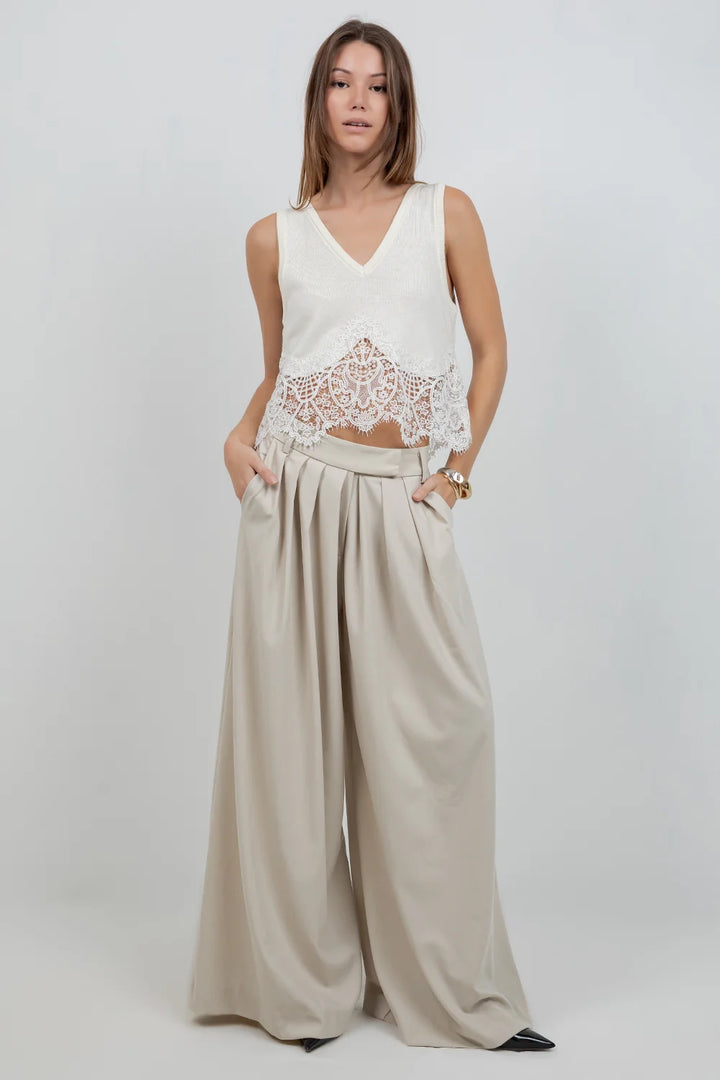 Lace Hem Tank