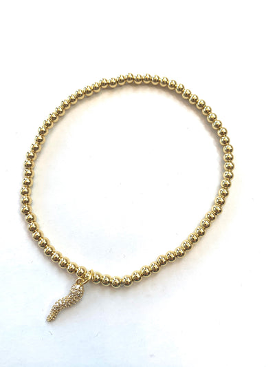 Pave Horn Anklet