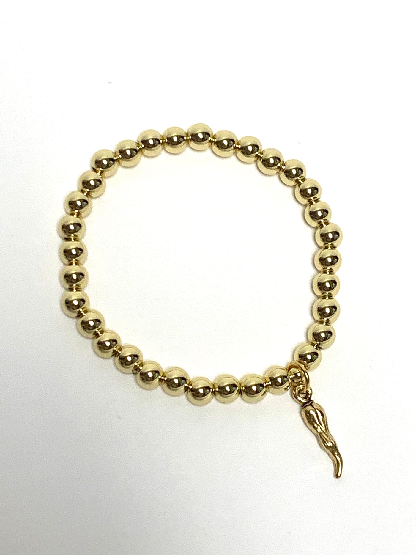 Metal Horn Bead Bracelet