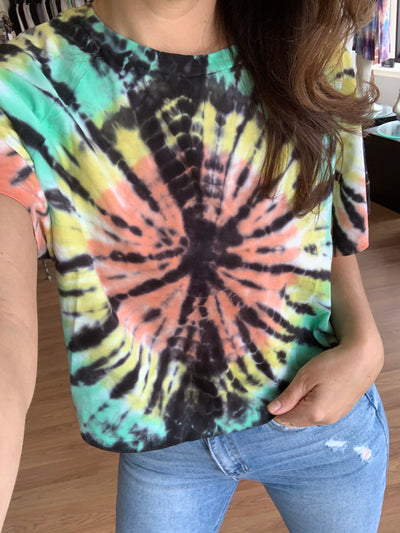 Boxy Tie Dye Raglan T