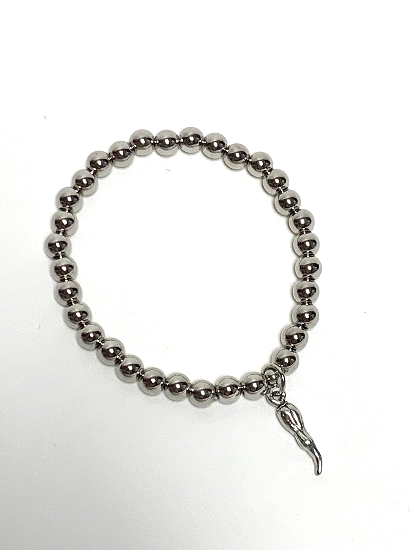 Metal Horn Bead Bracelet
