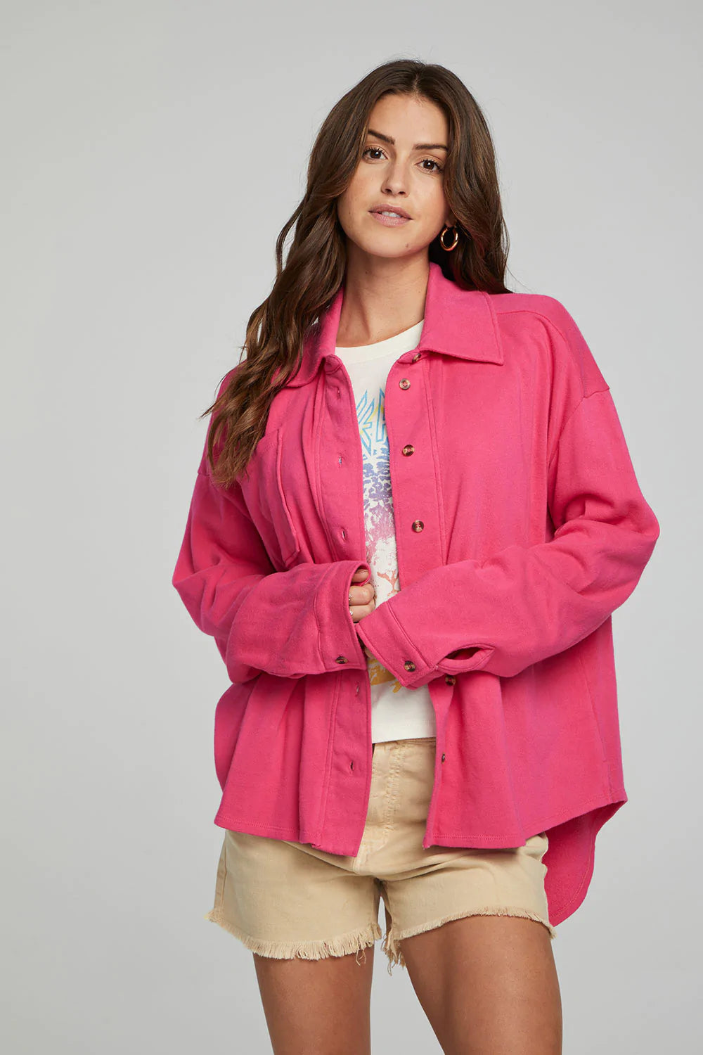 Button Down Sweatshirt