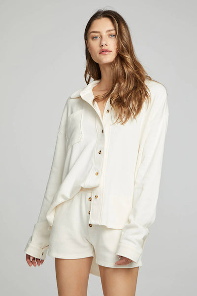 Button Down Sweatshirt