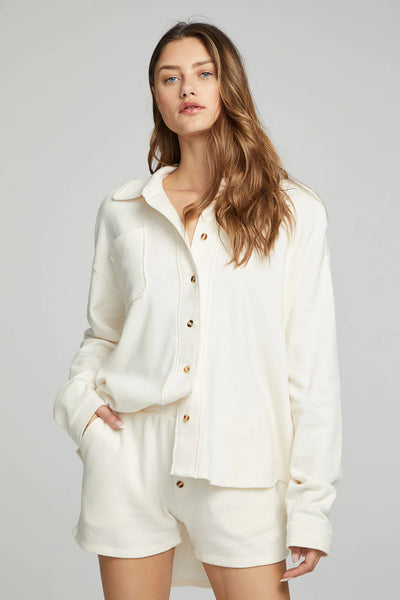Button Down Sweatshirt