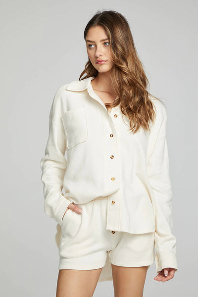 Button Down Sweatshirt