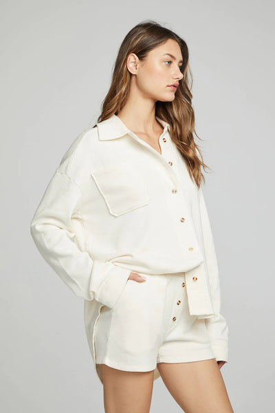 Button Down Sweatshirt