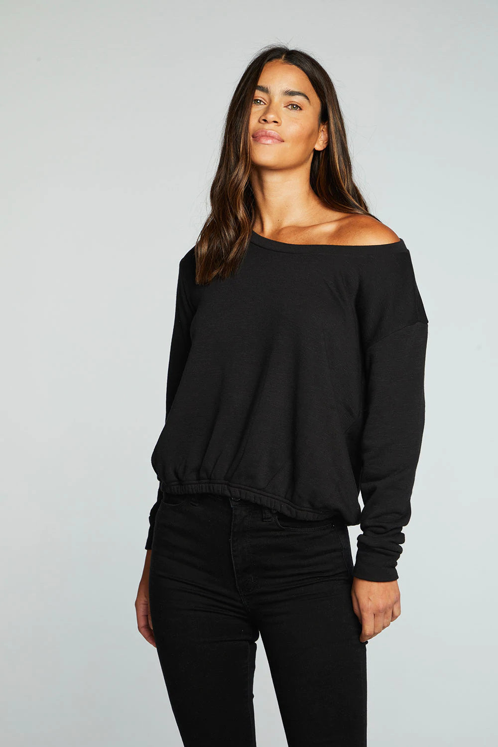 Banded Hem Sweatshirt