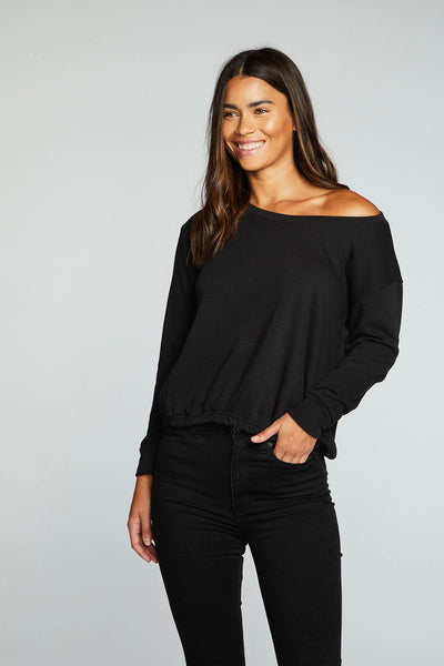 Banded Hem Sweatshirt