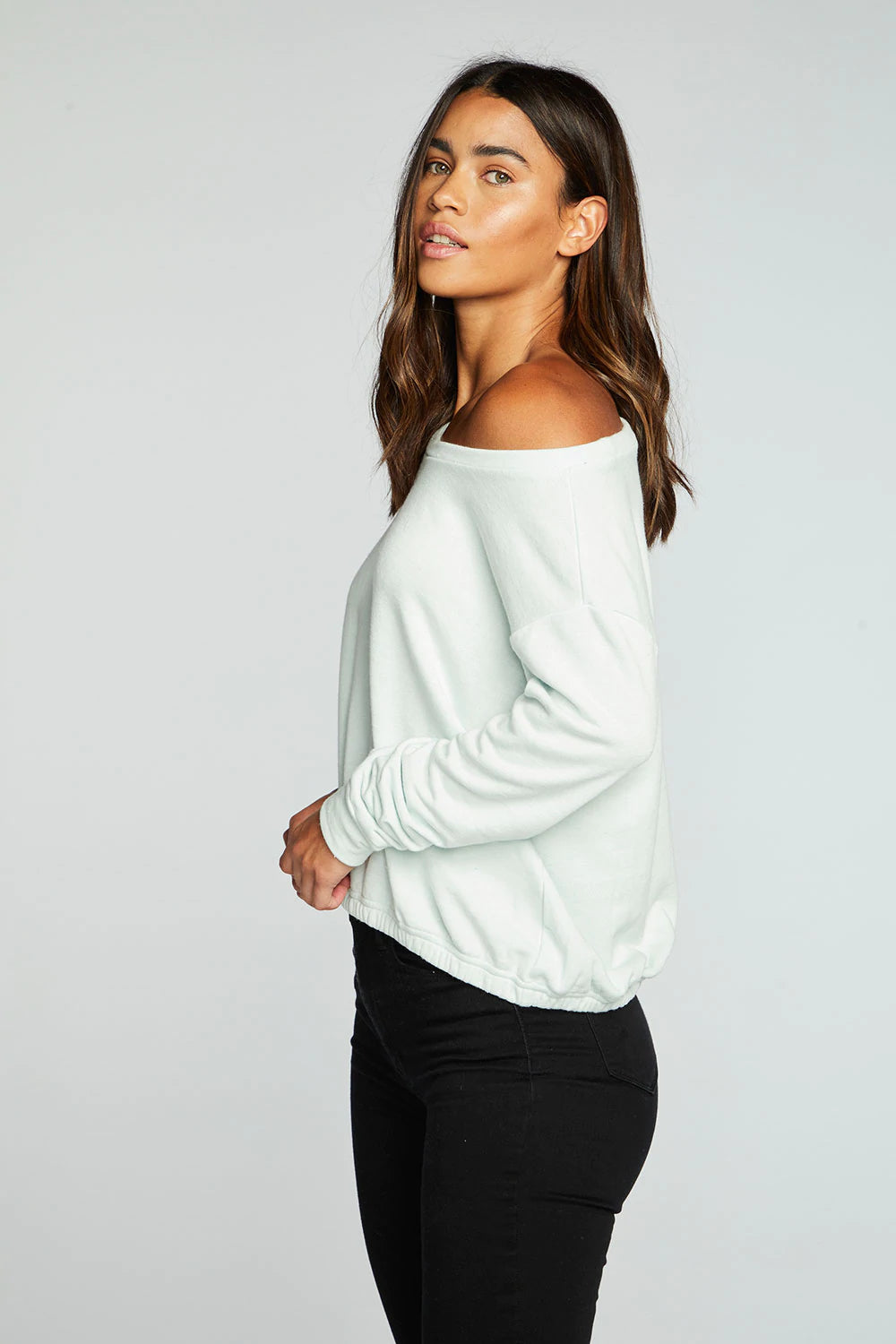 Banded Hem Sweatshirt