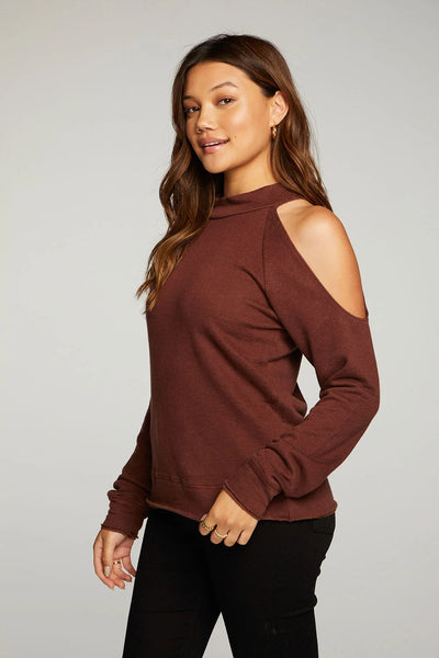 Vented Shoulder Sweatshirt