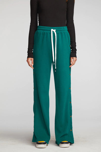 Wide Leg Button Sweat Pant