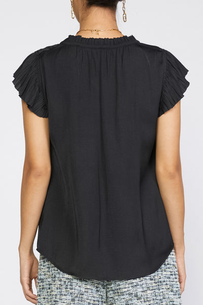 Pleated Sleeve Top