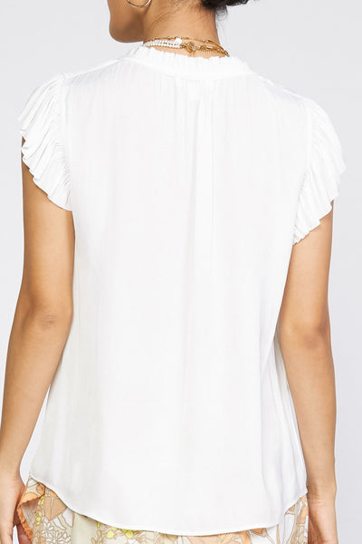 Pleated Sleeve Top