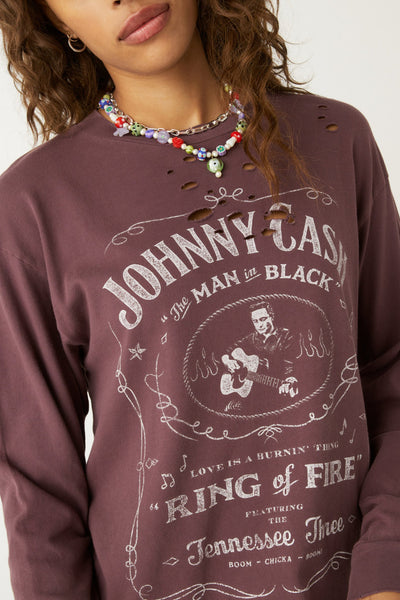 Johnny Cash Long Sleeve Tee