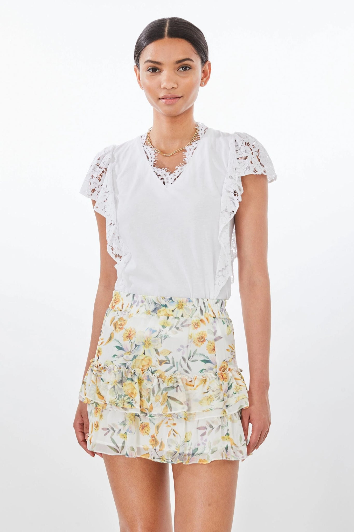 Audrina Print Skirt
