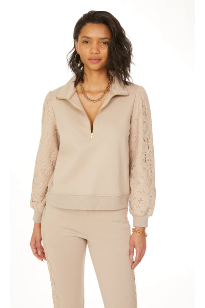 Haven Lace Sleeve Sweatshirt
