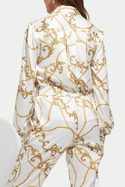 Maxwell Gold Chain Print Blouse