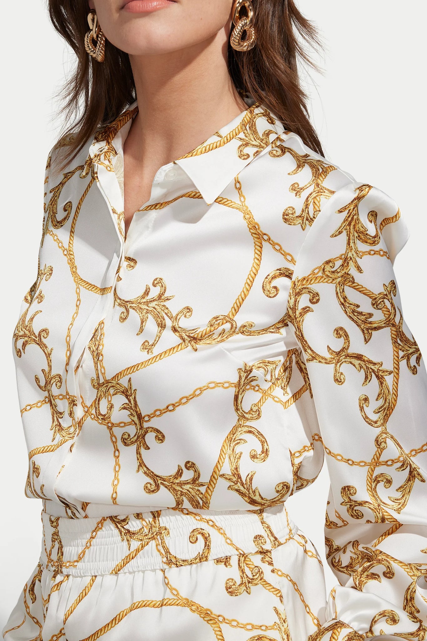 Maxwell Gold Chain Print Blouse